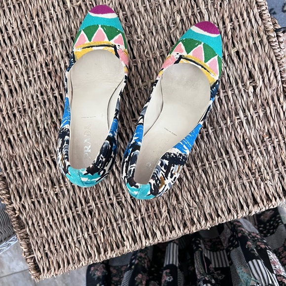 Prada Canvas Round Toe Pumps - Picture 5 of 5